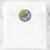 Rond M Sticker à enveloppe Lilac Monogramme (Sac)