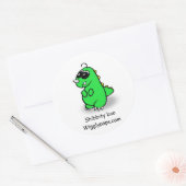 Rond M.wigglypops Shibbity boo sticker (Enveloppe)