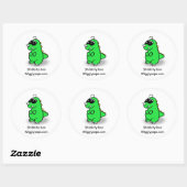 Rond M.wigglypops Shibbity boo sticker (Feuille)