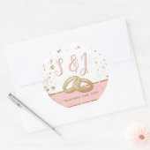 Rond Magnifique - Gold Pink sticker 1 (Enveloppe)