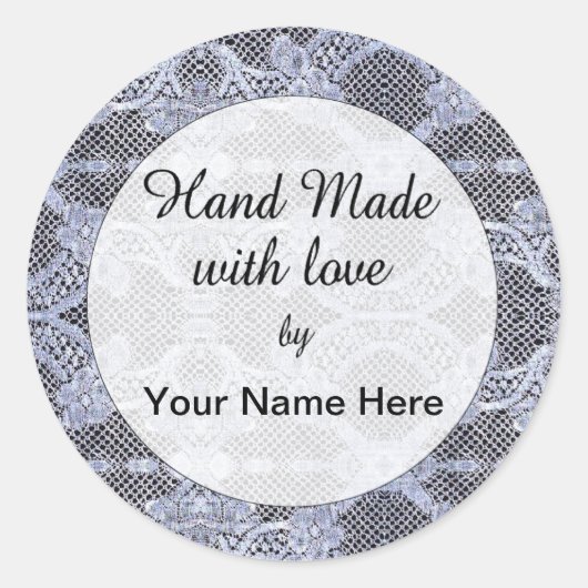 Rond Main Fabriquée Avec Sticker D'Amour (Devant)