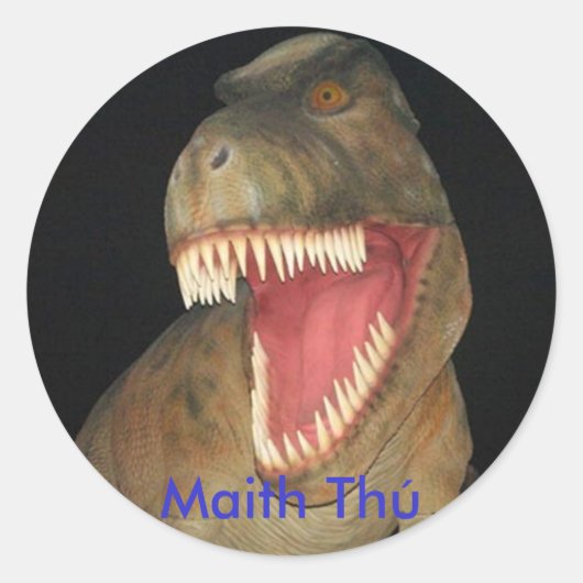 Rond Maith Thú Dinosaur Reward sticker (Devant)