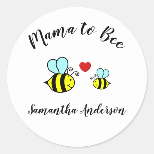 Rond Mama to Bee - Sticker en cercle (Devant)