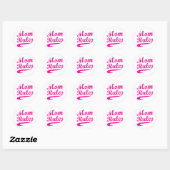 Rond Maman règle drôle Sticker à dire (Feuille)