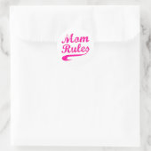 Rond Maman règle drôle Sticker à dire (Sac)