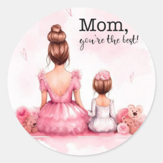 Rond Maman tu es le meilleur - Sticker