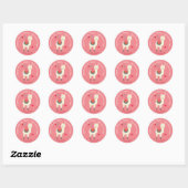 Rond Maman vient de dire Valentine Sticker (Feuille)