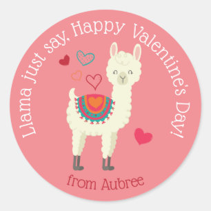 Rond Maman vient de dire Valentine Sticker