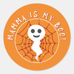 Rond Mamma Est Mon Sticker Boo