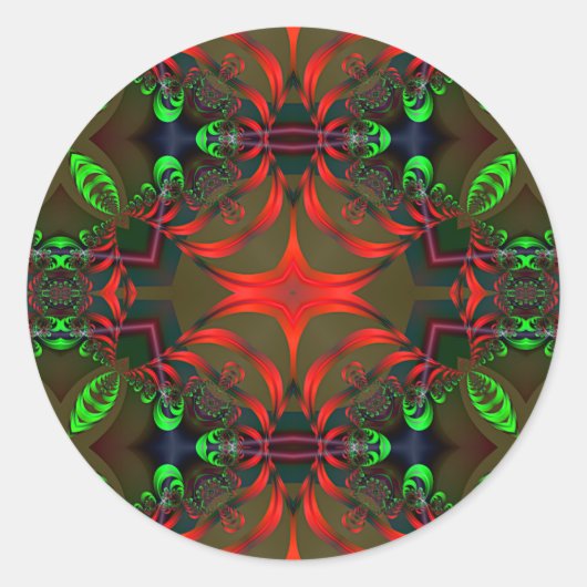Rond Mandala 1 fractal - Sticker (Devant)