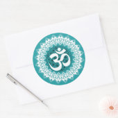 Rond Mandala Flower of Life OM Sticker (Enveloppe)