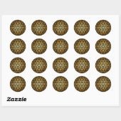 Rond Mandala Golden sticker (Feuille)