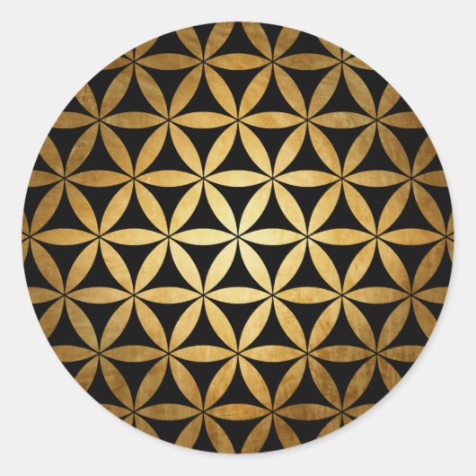 Rond Mandala Golden sticker (Devant)