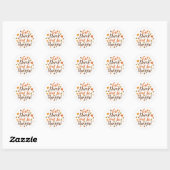 Rond Mangez, buvez et soyez fier Sticker de Thanksgivin (Feuille)