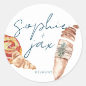 Rond Marché français - Baguette - Sticker de la préfére (Devant)