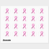 Rond Marche pour un Sticker à ruban rose pur (Feuille)
