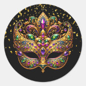 Rond Mardi Gras Sticker (Devant)