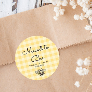 Rond Mariage d'abeille Jaune / Sticker de douche