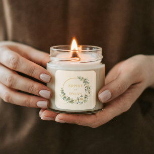 Rond Mariage de cerceau floral Favoriser Sticker ou Env