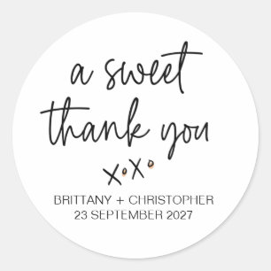 Rond Mariage Favor Sticker Réception Faveurs pour les c
