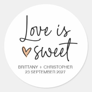 Rond Mariage Favor Sticker Réception Faveurs pour les c