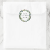 ROND MARIAGE STICKER EUCALYPTUS WREATT (Sac)