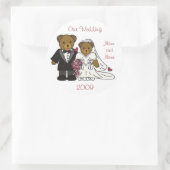 Rond Mariage Teddy Bear Sticker Faveurs (Sac)