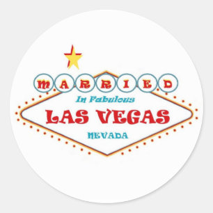Rond MARIÉ Dans Fabulous Las Vegas Sticker