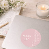 Rond Mark 16:6 Easter Sticker – He Is Risen