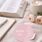 Rond Mark 16:6 Easter Sticker – He Is Risen