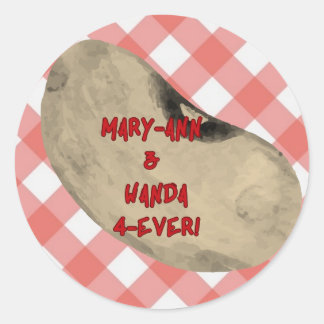 Rond Mary-Ann & Wanda 4-Ever ! Sticker - Rouge