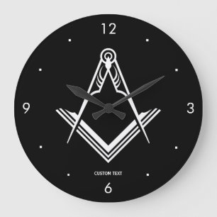 Rond-Masonische wandklokken Unieke Freemason Gif Grote Klok