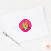 Rond Masque carnaval Sticker (Enveloppe)