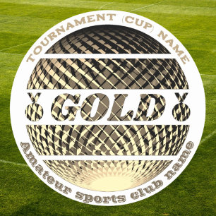 Rond Médaille d'or, 1ère place gagnante Sticker