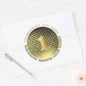 Rond Médaille d'or, Sticker champion numéro un (Enveloppe)