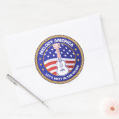 Rond Melody America sticker large (Enveloppe)