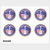Rond Melody America sticker large (Feuille)