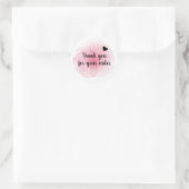 Rond Merci Aquarelle Pour Votre Sticker De Commande (Sac)