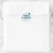 Rond Merci Aquarelle Pour Votre Sticker De Commande (Sac)