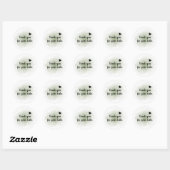 Rond Merci Aquarelle Pour Votre Sticker De Commande (Feuille)