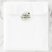 Rond Merci Aquarelle Pour Votre Sticker De Commande (Sac)