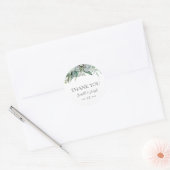 Rond Merci de verdure Succulent Mariage Favor Sticker (Enveloppe)