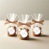 Rond Merci Floral Violet Mariage Favor Sticker