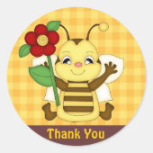 Rond Merci Honey Bee sticker (Devant)