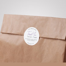 Merci moderne script Sticker Typographie