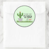 Rond Merci Pour M'Aider À Cultiver Sticker (Sac)