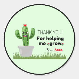 Rond Merci Pour M'Aider À Cultiver Sticker