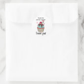 Rond Merci pour votre Sticker Muffin de commande (Sac)