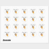 Rond merci sticker avec fairy (Feuille)