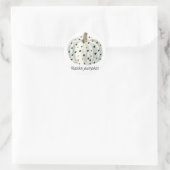 Rond Merci Sticker Citrouille (Sac)